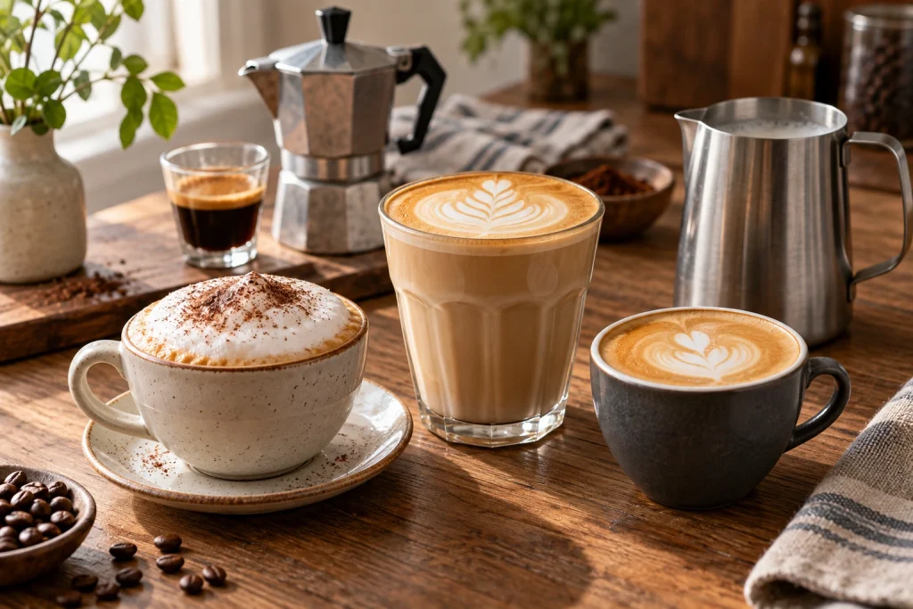 James Hoffmann 在家做拿铁、卡布奇诺和馥芮白：没有 Espresso Machine 也能完成奶咖